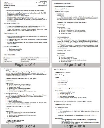 cluttered long cv