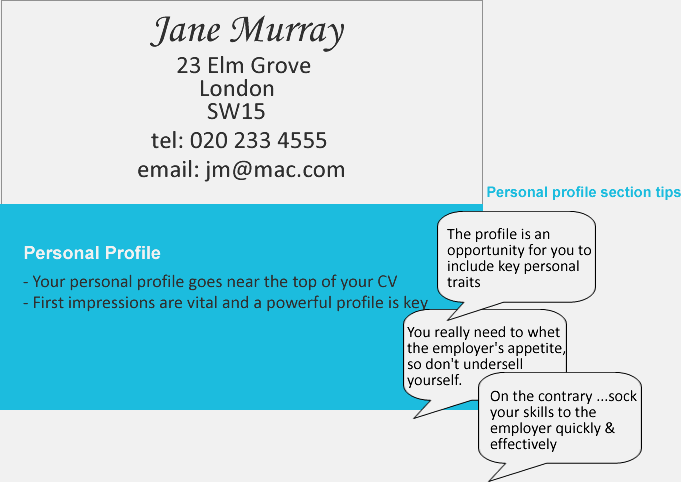 cv personal profile